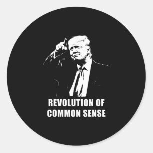 Revolution des gesunden Menschenverstands – Trump  Runder Aufkleber