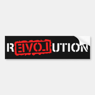 Revolution mit Liebe! Autoaufkleber