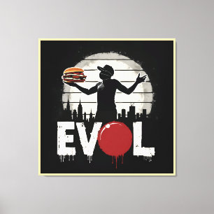 Revolution Sandwich - Bold Street Art Graphic Leinwanddruck