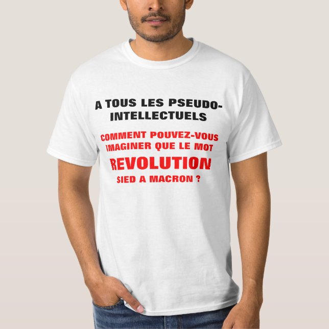 REVOLUTION UND MACRON ?? t-shirt (Vorderseite)