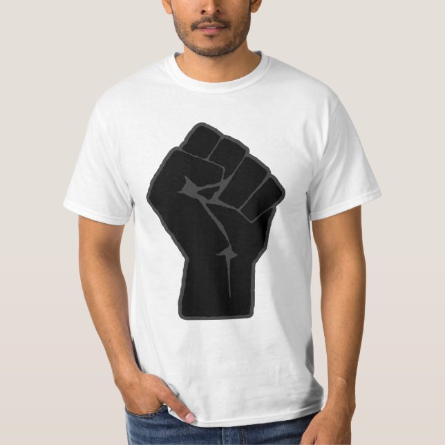 Revolutionär angehobener Faust-T - Shirt (Vorderseite)