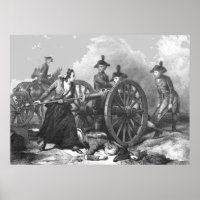 Revolutionärer Krieg Molly Pitcher Cannon Print