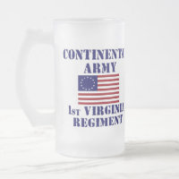 Revolutionärer Kriegs-1. Virginia-Regiment-Glas