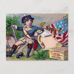 Revolutionärer Kriegs-Patriotischer-Jungen-Flagge Postkarte