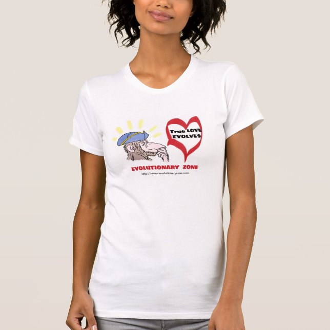 Revolutionäres Denken Monkey-TRUE LOVE T-Shirt (Vorderseite)
