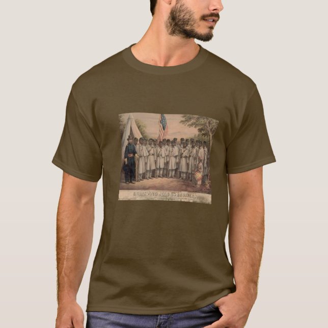 Revolutionäres Krieg Negroe Propagandaplakat T-Shirt (Vorderseite)