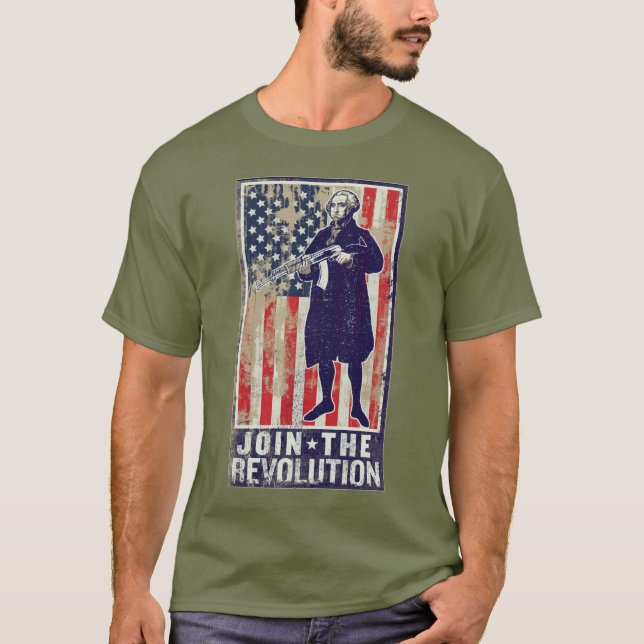 Revolutionäres Washington T-Shirt (Vorderseite)