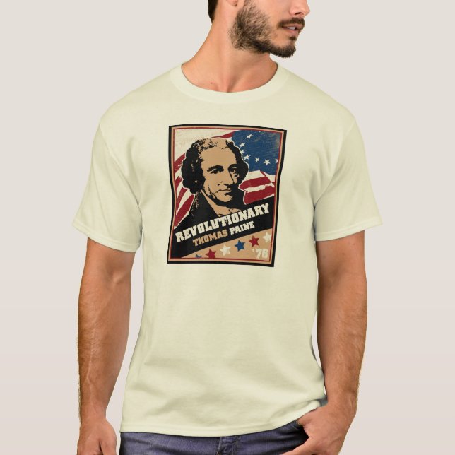 Revolutionärs-T-Shirt Thomas Paine T-Shirt (Vorderseite)