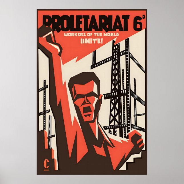 Revolutionary Vision Iconic Communist Propaganda Poster (Vorne)