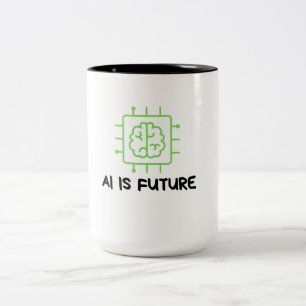 Revolutionierung des Tassendesigns mit KI Zweifarbige Tasse