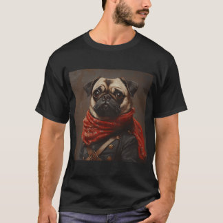 Revolutionskrieg-Mops - Süßer militärischer Komman T-Shirt
