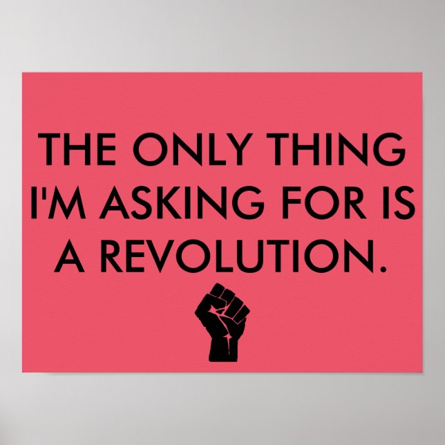 Revolutionsplakat Poster (Vorne)