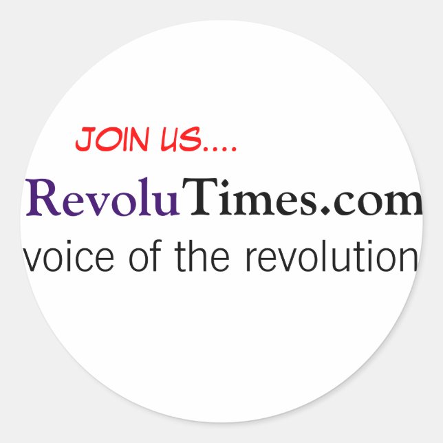 RevoluWear Runder Aufkleber (Vorderseite)