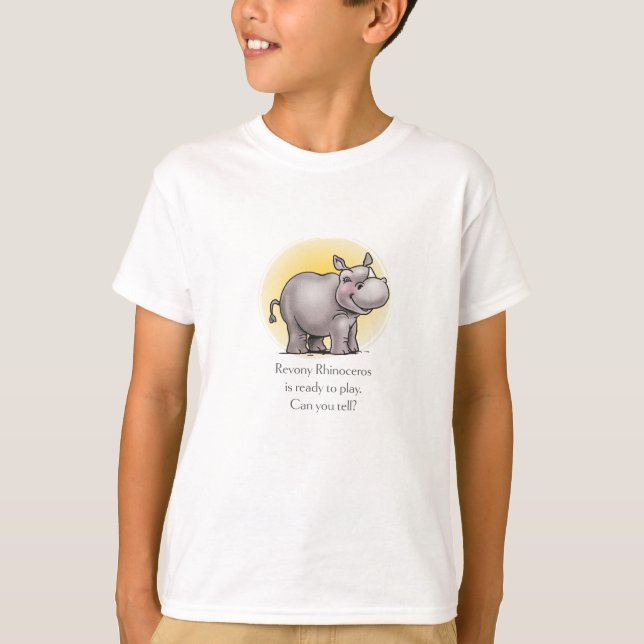 Revony Rhinoceros Children's T - Shirt (Vorderseite)
