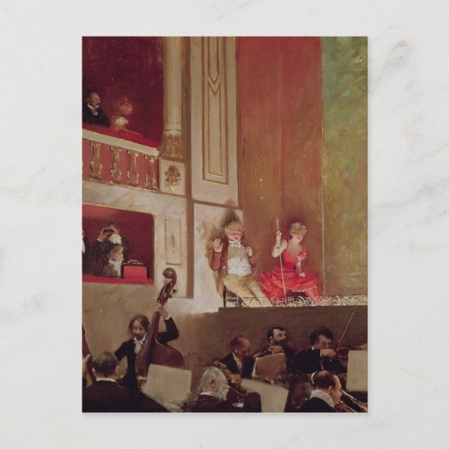 Revue im Theater des Varietes, c.1885 Postkarte (Vorderseite)