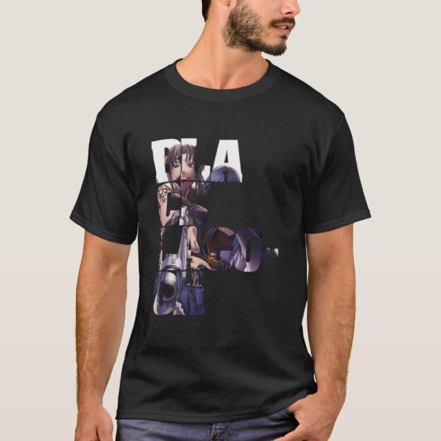 Revy in Black Lagoon Logo Premium T-Shirt (Vorderseite)