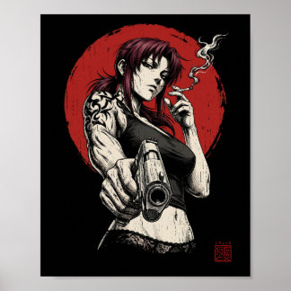 Revy japanischer Stil Poster