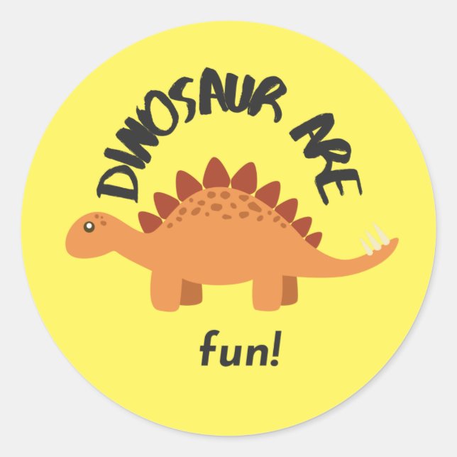 reward sticker for children dinosaur fun (Vorderseite)
