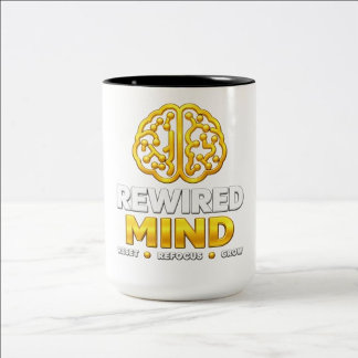 Rewired Mind Logo Tasse - Schwarze Kaffeetasse