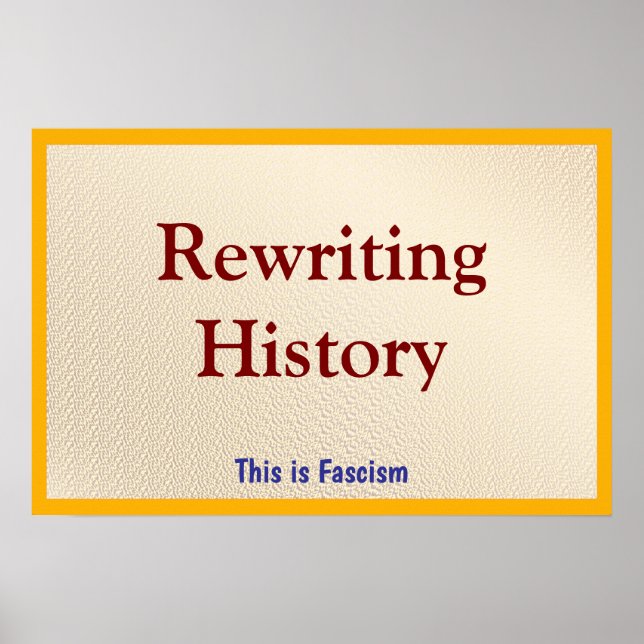Rewriting History Poster (Vorne)