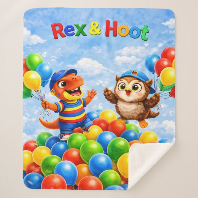 Rex and hoot ball pit adventure Sherpa Sherpadecke (Vorderseite)