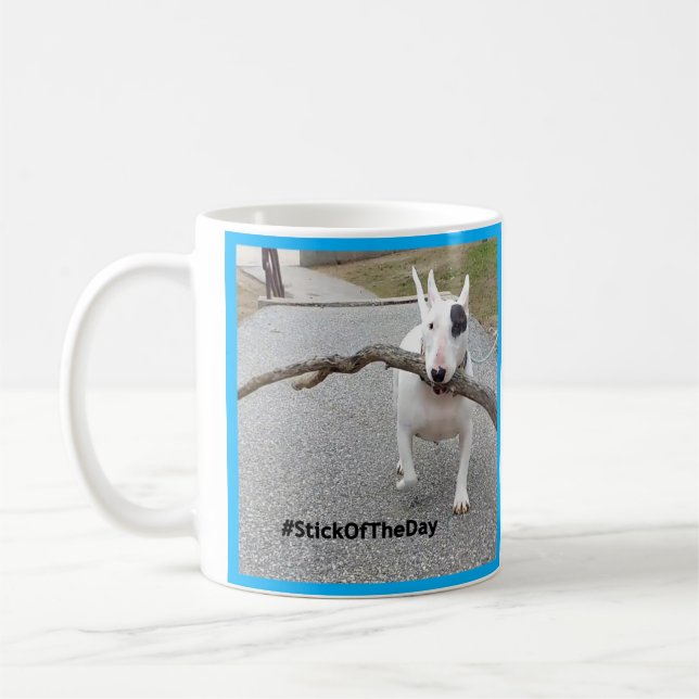 Rex der Fernsehterrier-Stock der TagesTasse Kaffeetasse (Links)
