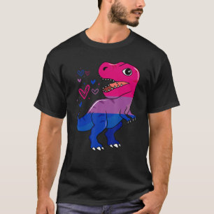 Rex Dinosaur Bisexual Flag Bisexualität Pride Mona T-Shirt