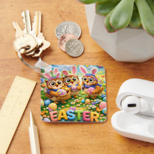 rex hoot Schlüsselanhänger Ostern Stil