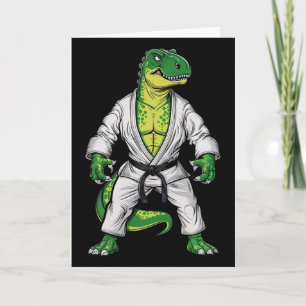 Rex Kampfsport Dinosaurier Jiu-Jitsu Bjj Karate  Karte