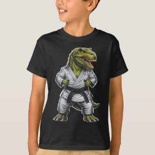Rex Kampfsport Dinosaurier Karate Jiu-Jitsu Ninja T-Shirt