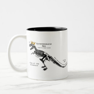 Rex König der Dinosaurier Zweifarbige Tasse