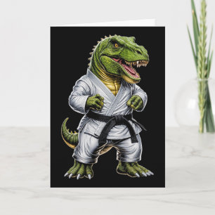 Rex Martial Arts Dinosaur Karate Judo Bjj Kämpfer  Karte