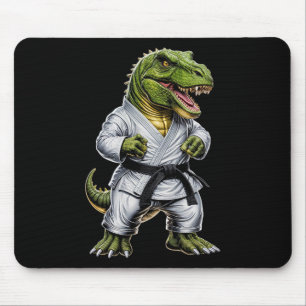 Rex Martial Arts Dinosaur Karate Judo Bjj Kämpfer  Mousepad