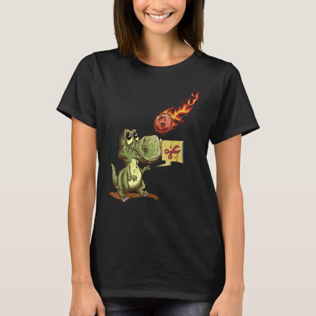 Rex  Schere Stein Papier  Komet 1 T-Shirt (Vorderseite)