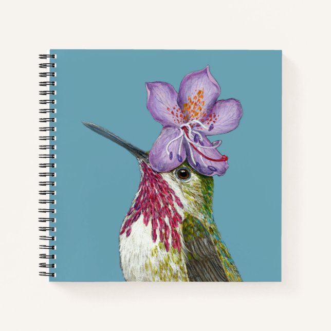 Rex the calliope hummingbird notebook notizbuch (Vorderseite)