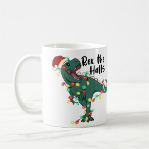 Rex the Halls Dinosaur T-rex Weihnachten Kaffeetasse