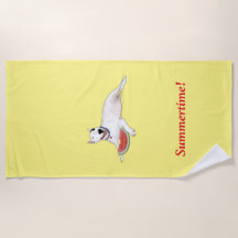 Rex The TV Terrier Sommerzeit! Strandtuch