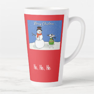 Rex the TV Terrier Weihnachtsferien Latte Tasse