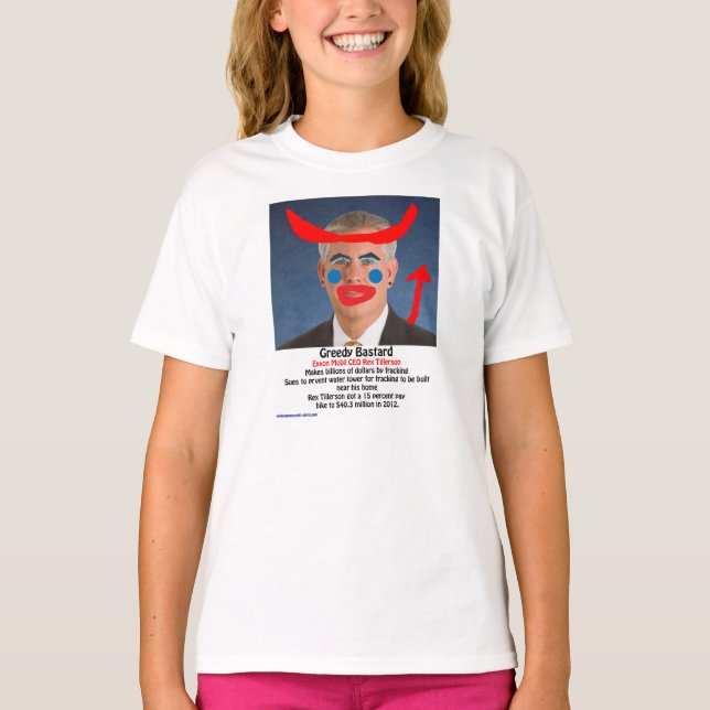 Rex Tillerson - gieriger bastard T-Shirt (Vorderseite)