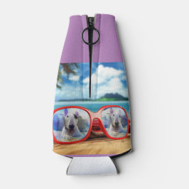 Rex TV Terrier Flasche coozie Flaschenkühler