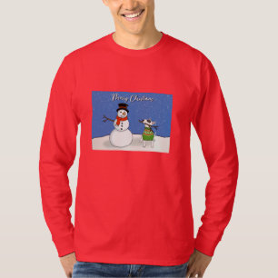 Rex TV Terrier Weihnachts-Langschläfer-T-Shirt T-Shirt
