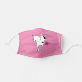 Rex- und Blume-Maske in Rosa Mund-Nasen-Maske Aus Stoff