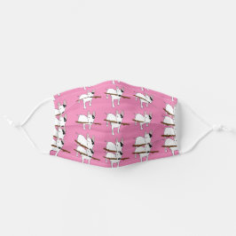 Rex- und Stick-Mustermaske rosa Mund-Nasen-Maske Aus Stoff