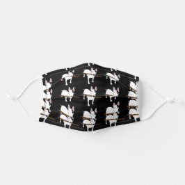 Rex- und Stick-Mustermaske schwarz Mund-Nasen-Maske Aus Stoff