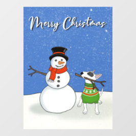 Rex Weihnachtsklammern Fensteraufkleber