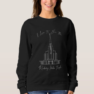 Rexburg Id Temple I Liebe, um meinen Tempel Callig Sweatshirt