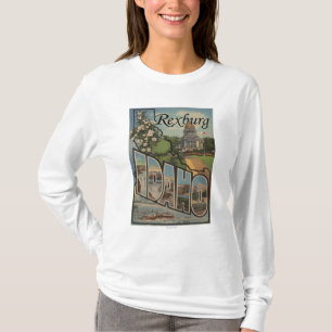 Rexburg, Idaho - große Buchstabe-Szenen T-Shirt