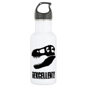 "Rexcellent!" T-Rex Schädel Trinkflasche
