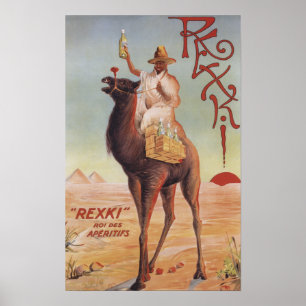 Rexki - König vor der Abendessen-Liköre Poster