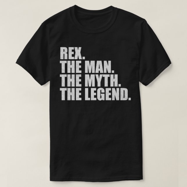 RexRex Name Rex Vorname T-Shirt (Design vorne)